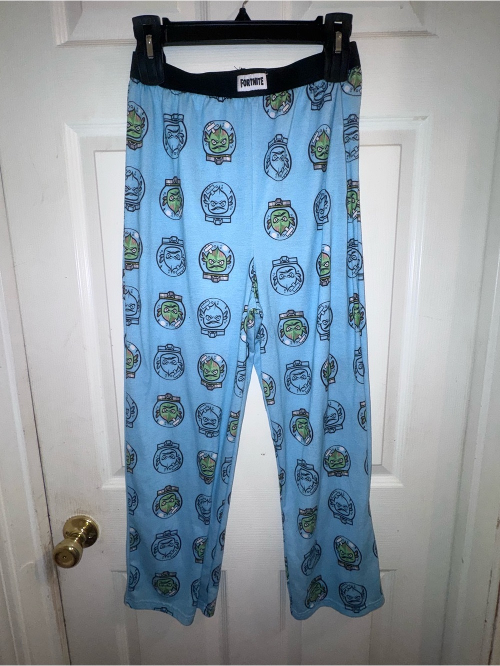 Fortnite Kids Blue Pajama Bottoms with Character Print-0053